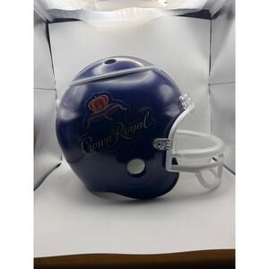 Crown Royal Football Helmet Snack Bowl Ice Bucket Purple Gold Game Day Tailgate